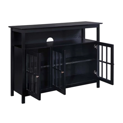 Big Sur Deluxe Storage Cabinets And Shelf TV Stand For TVs Up To 48" - Breighton Home 6 Big Sur Deluxe Storage Cabinets And Shelf TV Stand For TVs Up To 48" - Breighton Home - Image 6