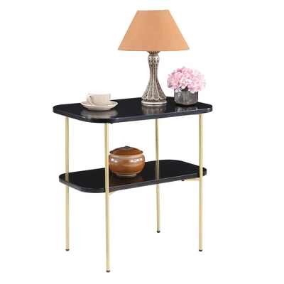 Lunar Chairside End Table With Shelf - Breighton Home 2 Lunar Chairside End Table With Shelf - Breighton Home - Image 2