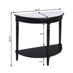 French Country Half Round Entryway Table With Shelf - Breighton Home 14 French Country Half Round Entryway Table With Shelf - Breighton Home -Deals Breighton Home Store GUEST f5847834 1775 4ae6 bd91 05ca153387cb