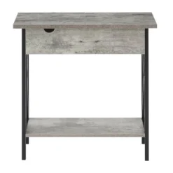 Tucson Flip Top End Table With Charging Station And Shelf - Breighton Home -Deals Breighton Home Store GUEST f639aec0 fda4 4216 ba7a ae5a4cf238a8