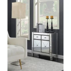 Gold Coast Vineyard 2 Drawer Mirrored Cabinet Weathered Gray - Breighton Home -Deals Breighton Home Store GUEST f86a8d14 432e 4f93 9ee6 3a41aee7399b