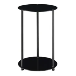 Designs2Go Classic Glass 2 Tier Round End Table - Breighton Home -Deals Breighton Home Store GUEST faa3c457 6ff3 45e2 9e50 36dc9c165b09