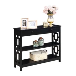 Town Square 1 Drawer Console Table With Shelves - Breighton Home -Deals Breighton Home Store GUEST fc459185 2442 4747 91e6 17f96078db7d